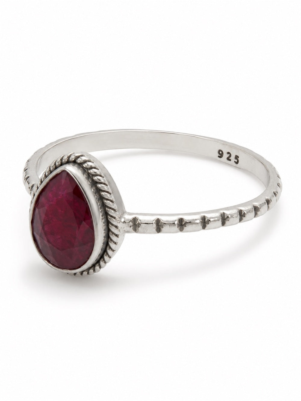 Ruby Teardrop Ring