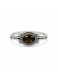 Smoky Quartz East West Heirloom Ring