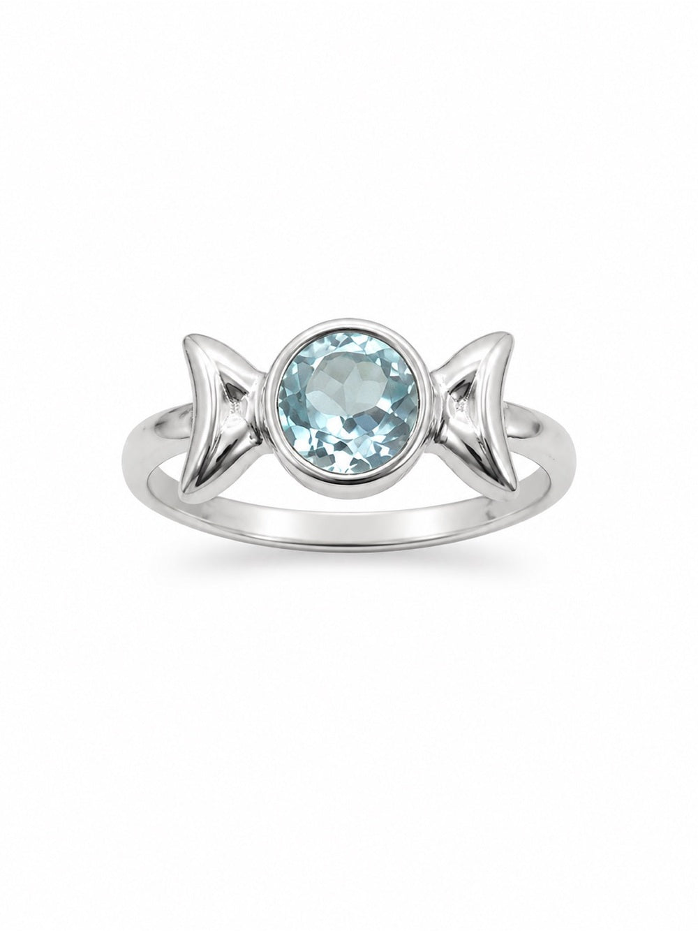 Swiss Blue Topaz Bow Ring