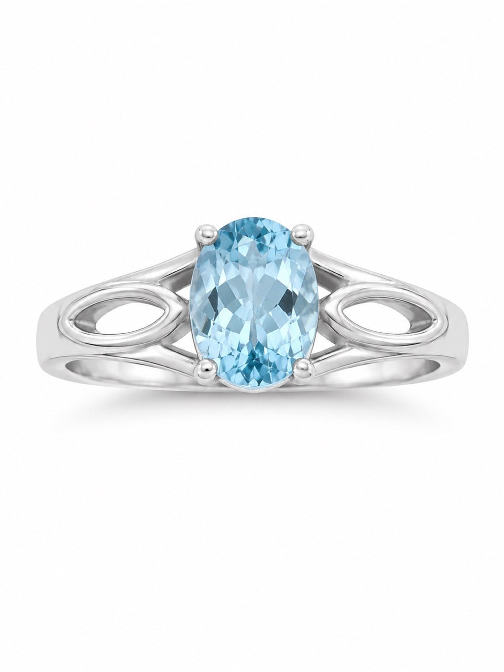 Swiss Blue Topaz Vortex Ring
