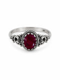 Ruby Braided Oval Ring