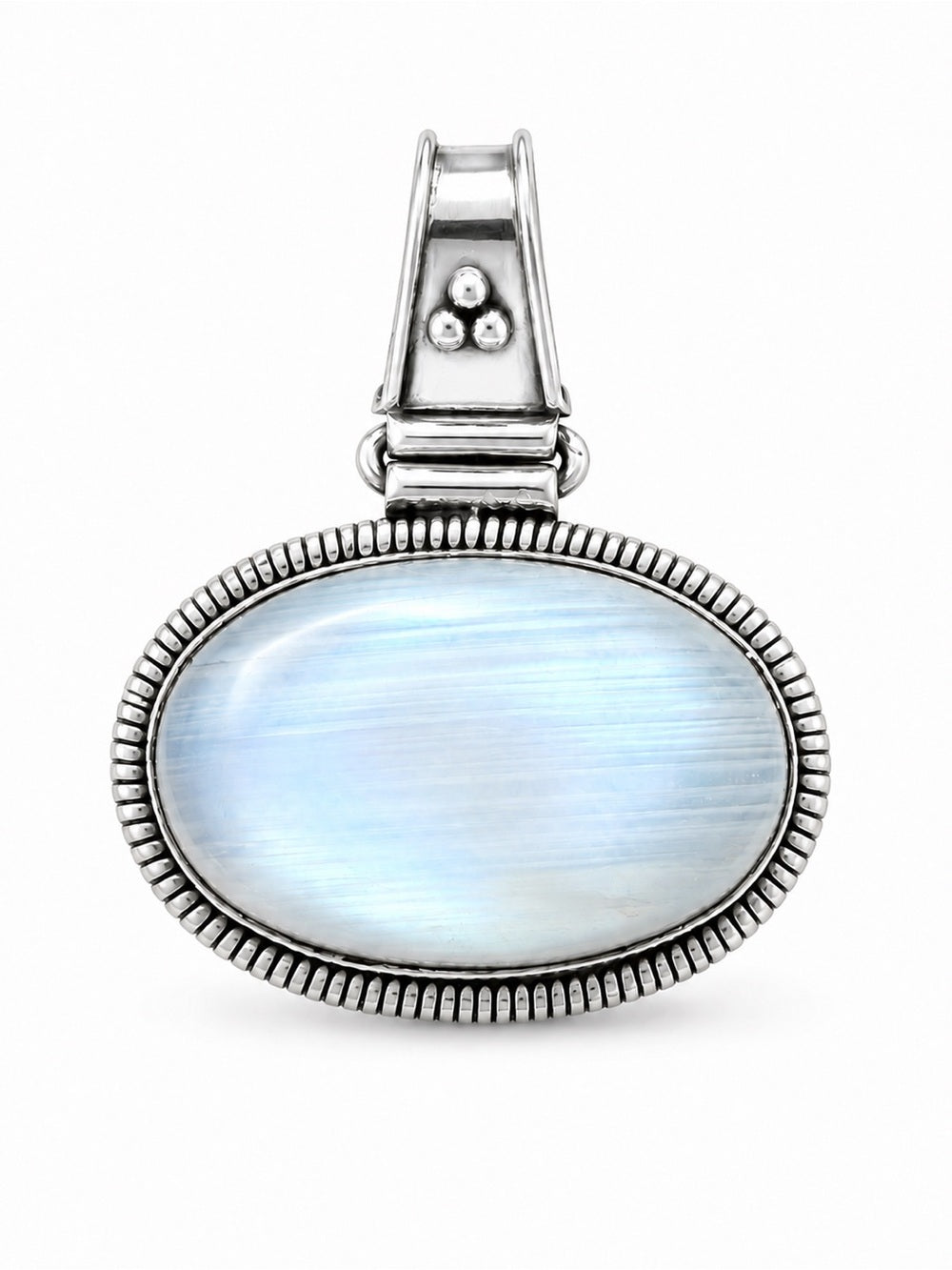 Moonstone Horizontal Oval Pendant