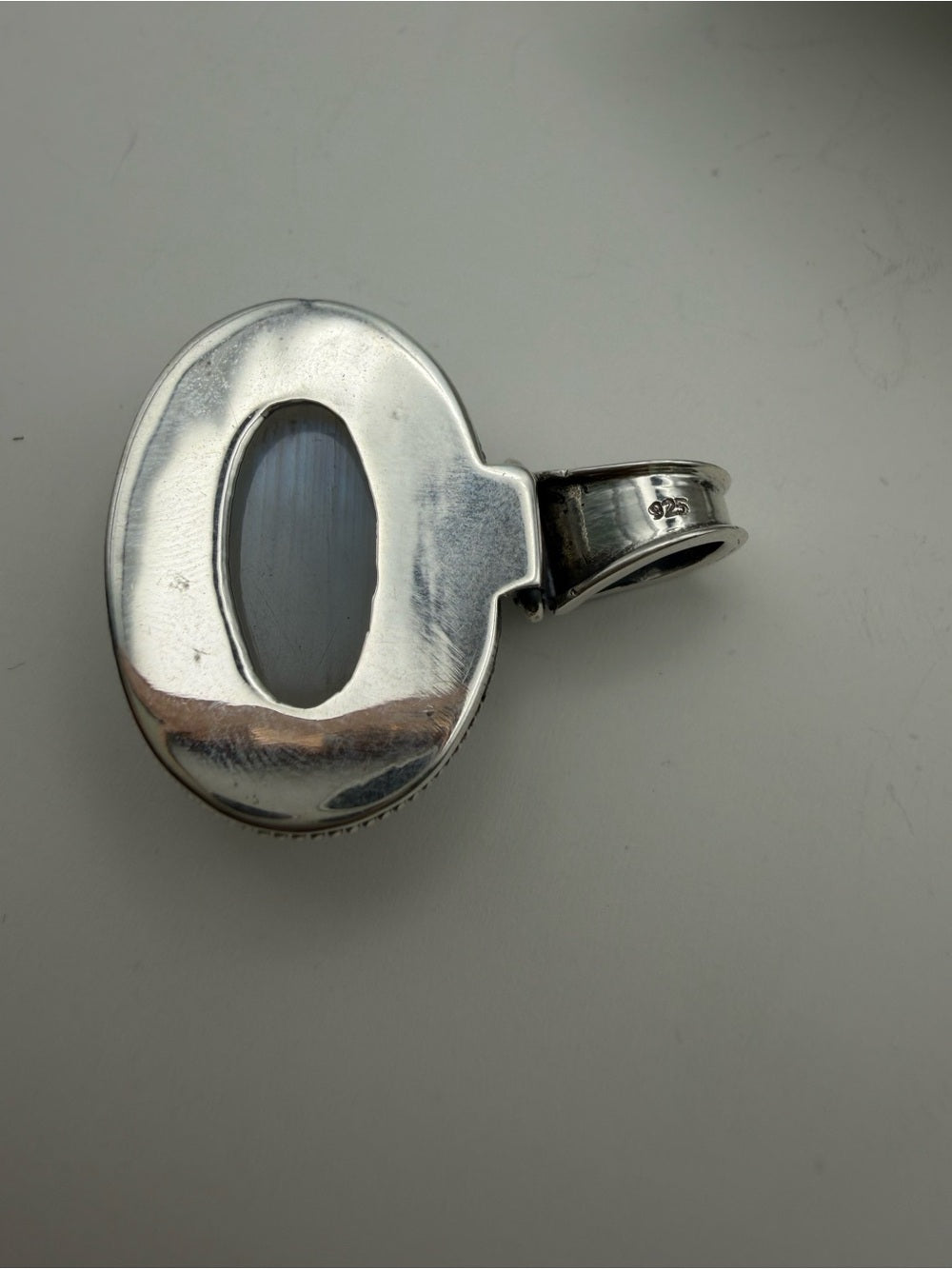 Moonstone Horizontal Oval Pendant