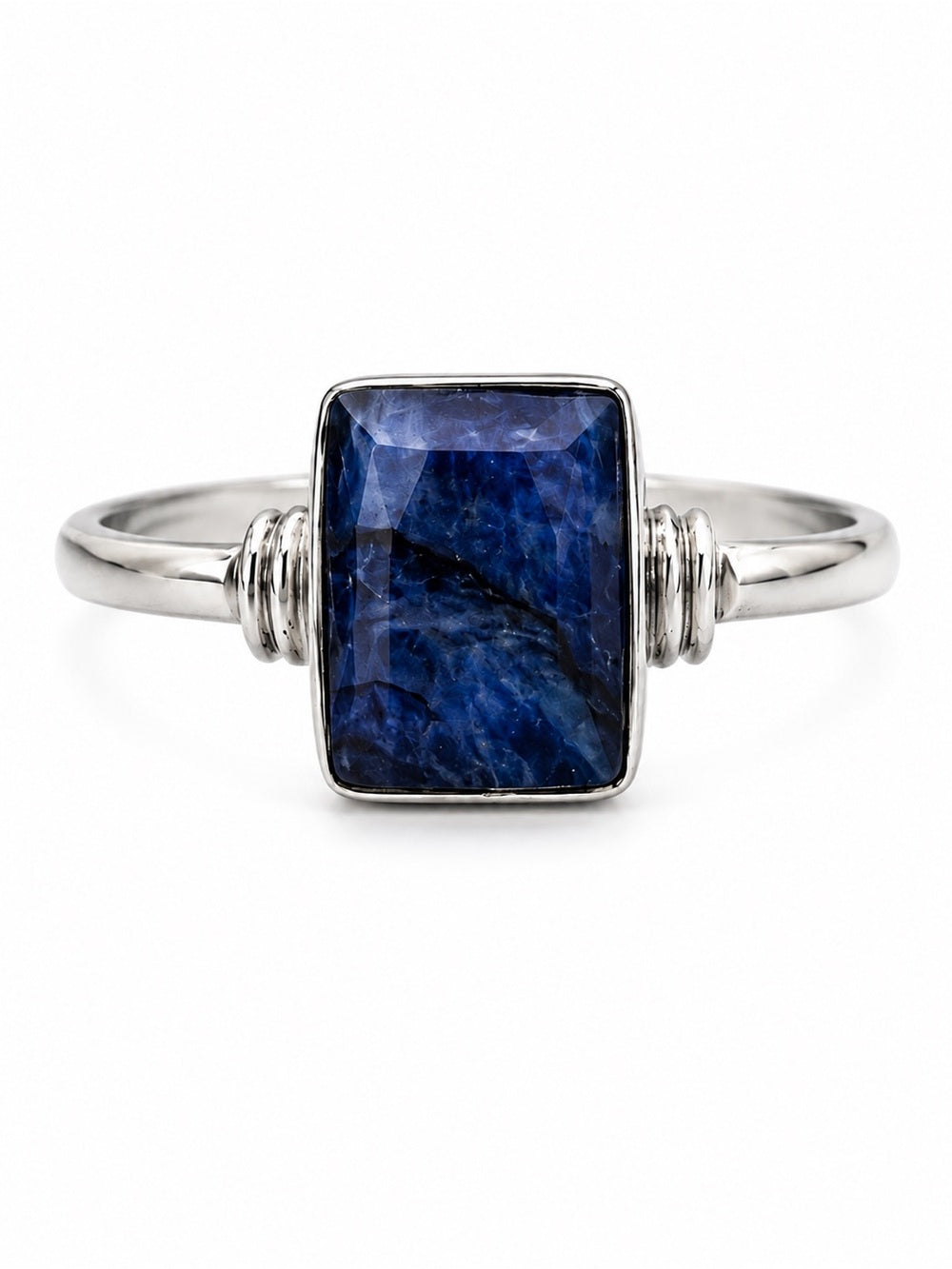 Sapphire Emerald Cut Ring