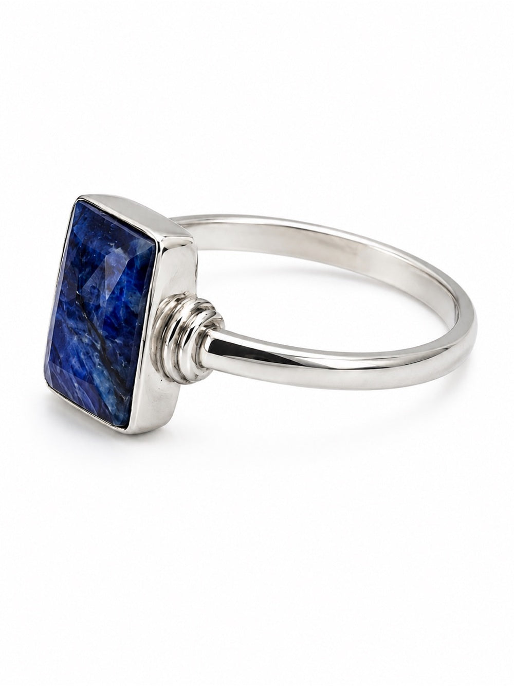 Sapphire Emerald Cut Ring
