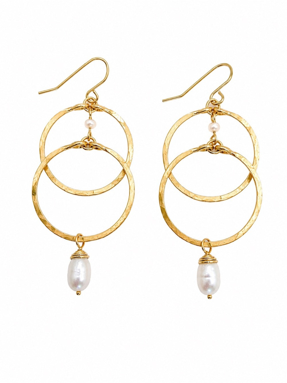 Marbella Hoop Pearl Earrings