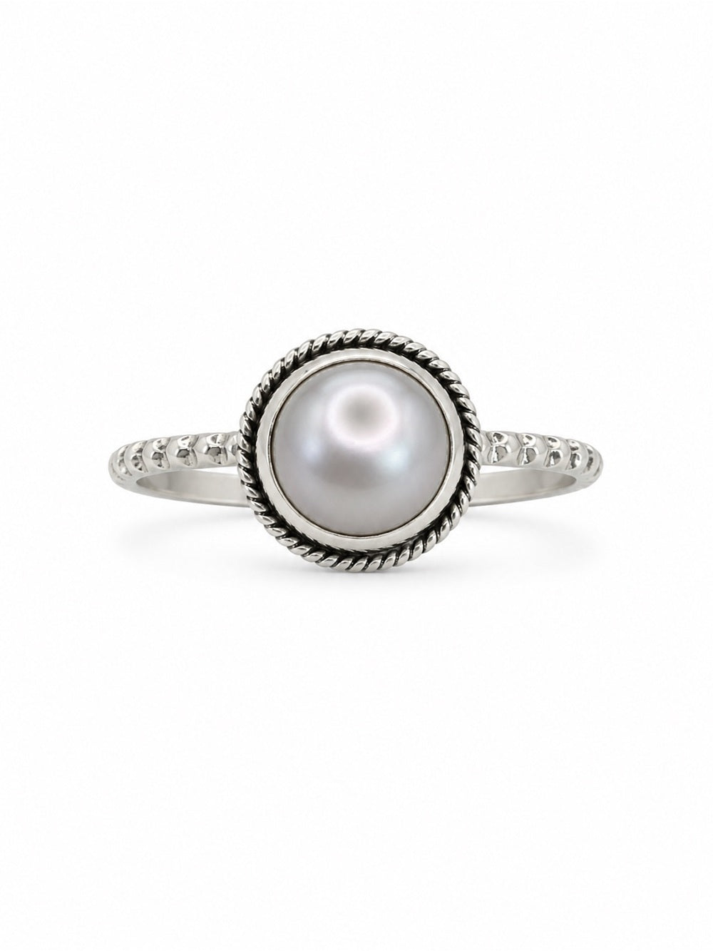 Freshwater Pearl Bubble Band Ring
