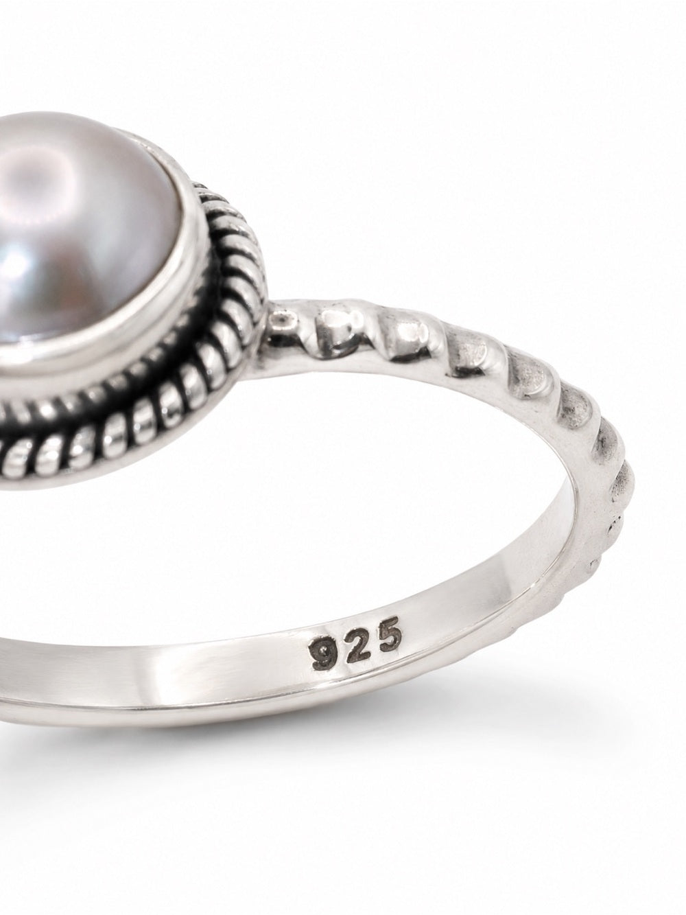 Freshwater Pearl Bubble Band Ring