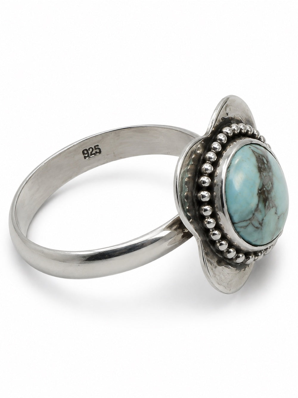 Blue Howlite Ring