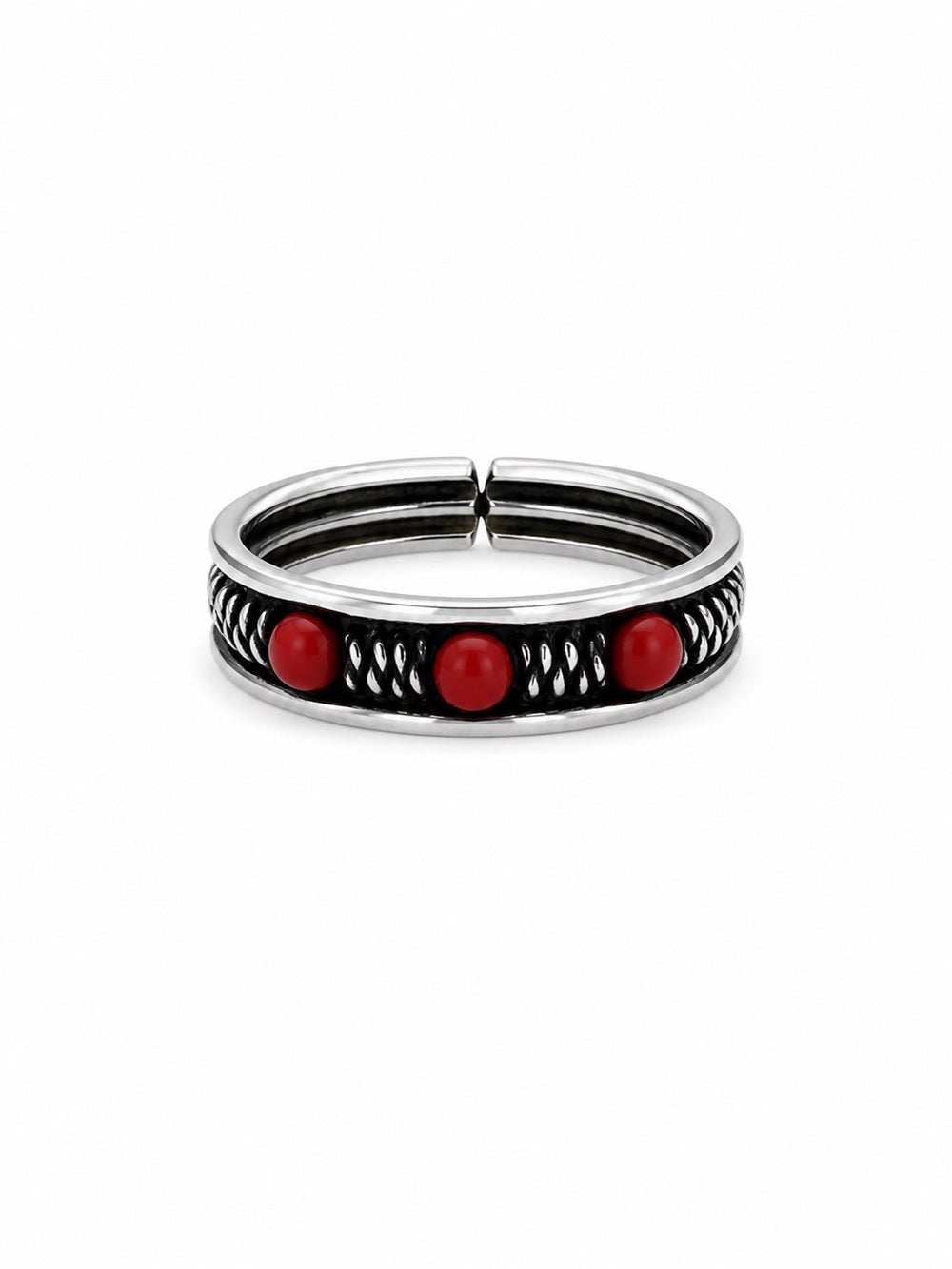 Red Coral Toe Ring