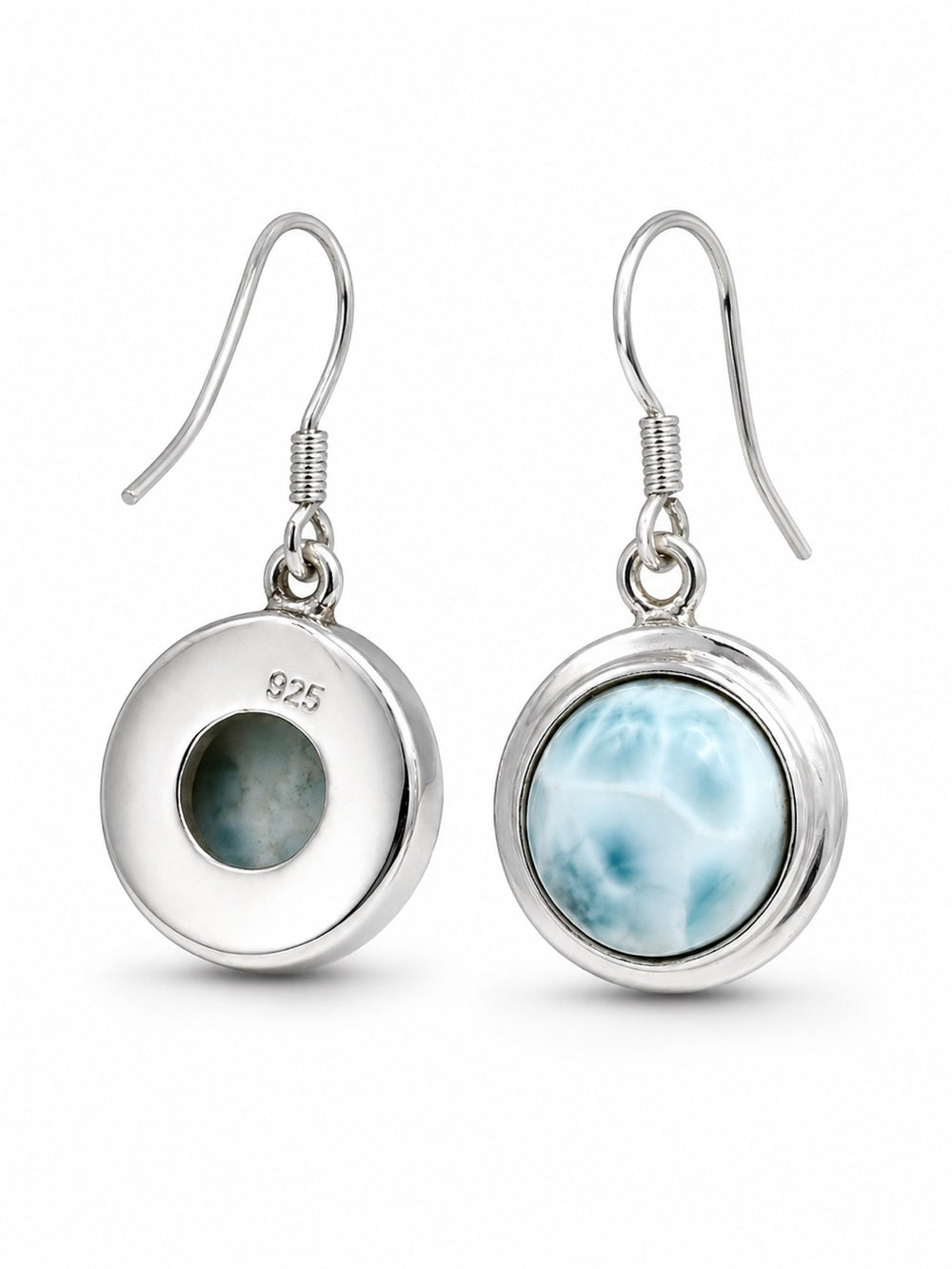Larimar Hook Earrings #2
