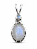 Stacked Elegant Moonstone Pendant