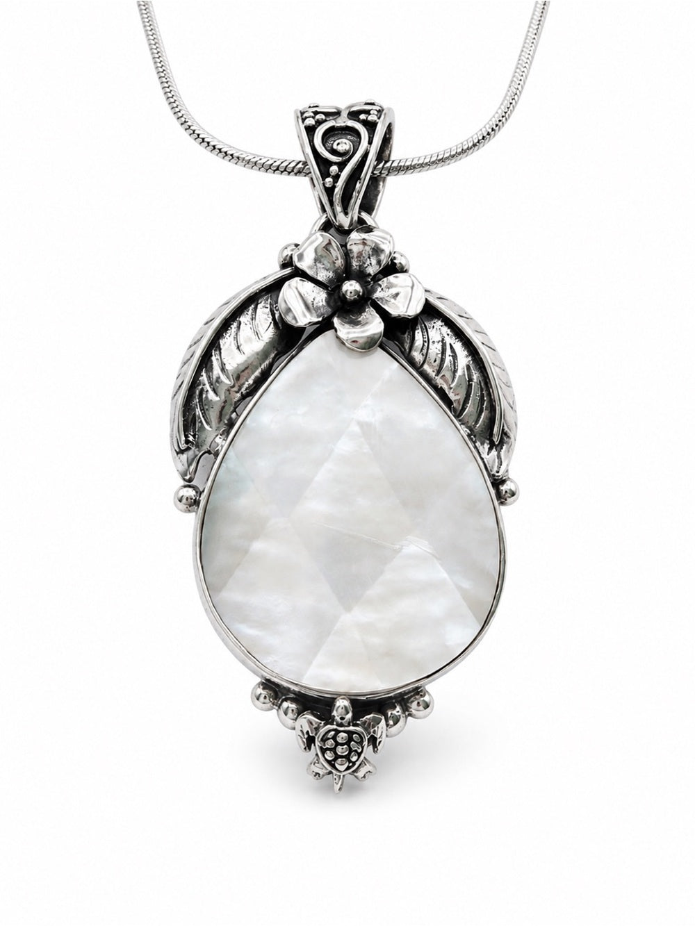 Tropical Getaway MoP Turtle Detail Pendant