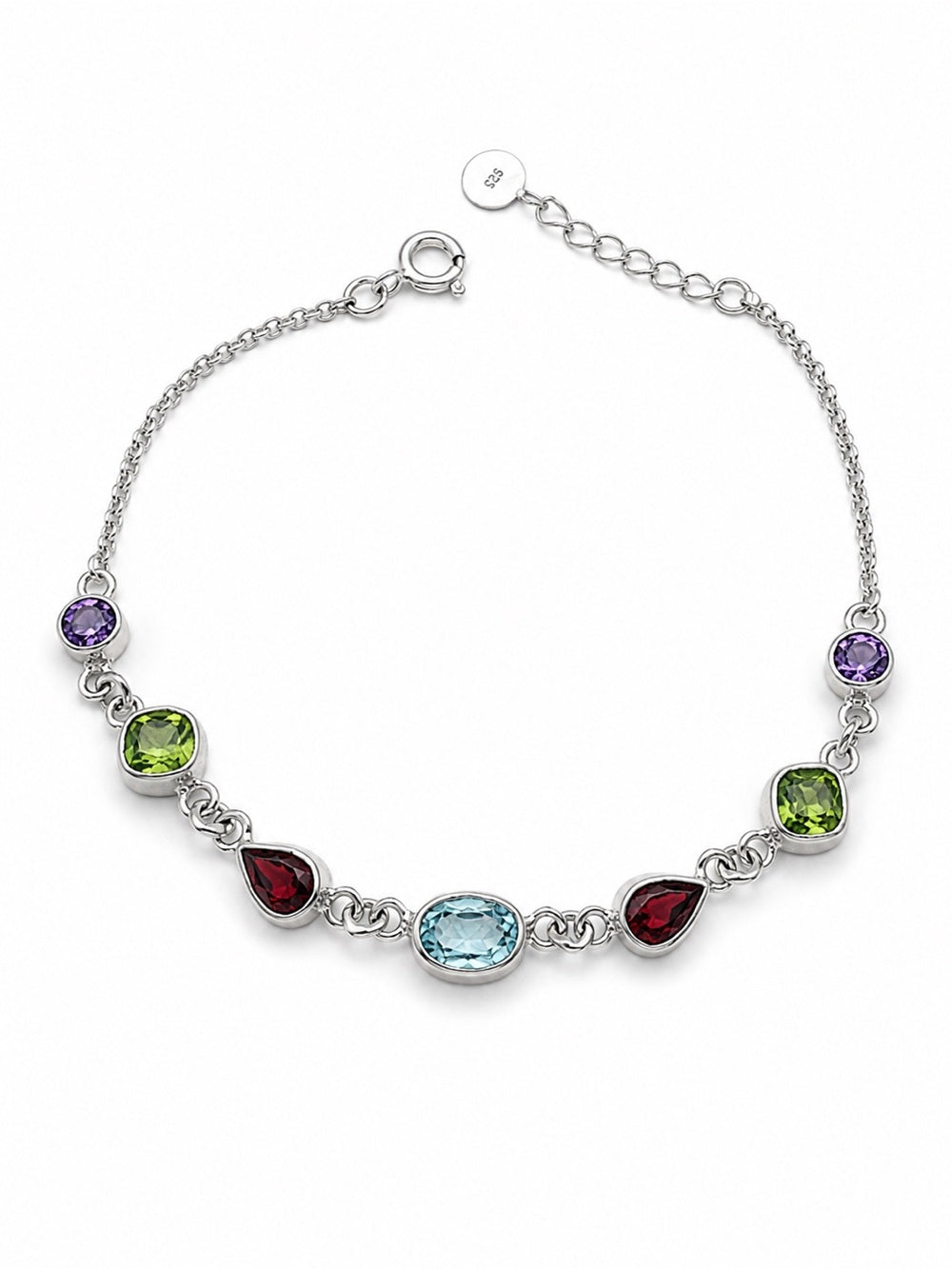 Multi-Gem Delicate Bracelet