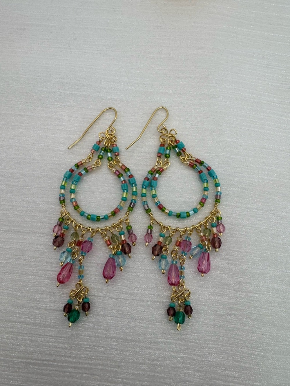 Menorca Gem Chandelier Earrings