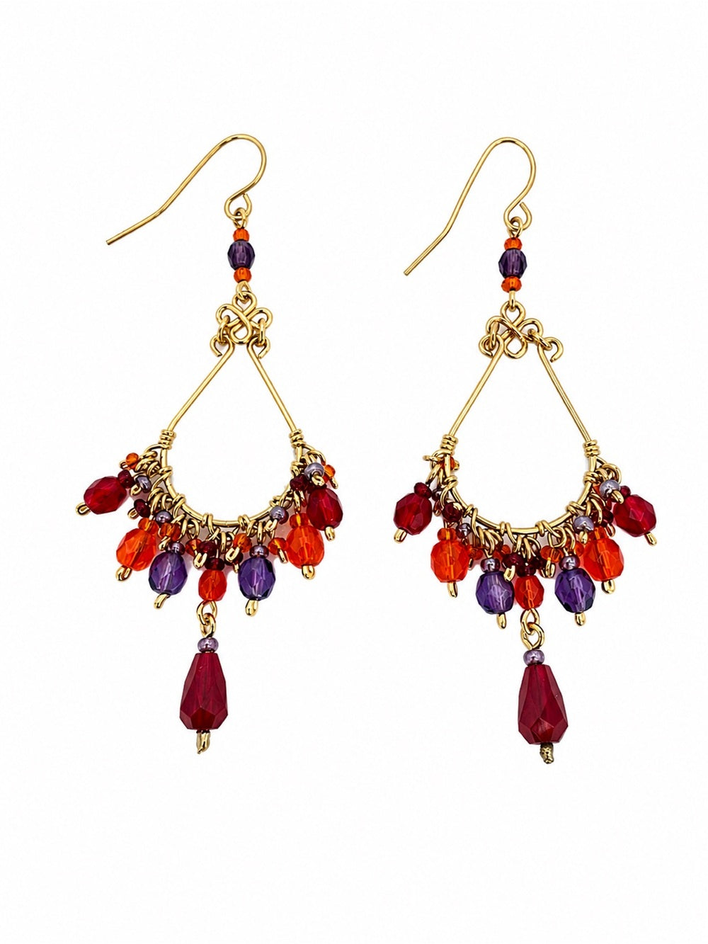 Cannes Rouge Chandelier Earrings