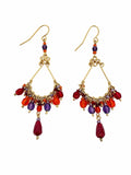 Cannes Rouge Chandelier Earrings