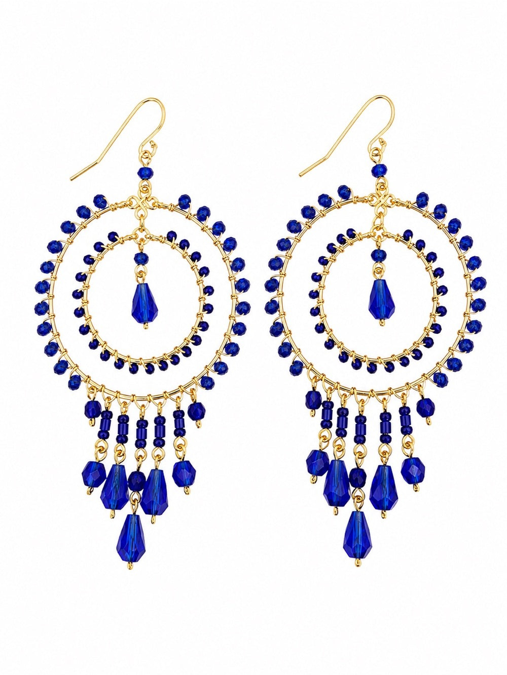 Sapphire Coast Chandelier Earrings