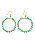 Palm Isle Headed Hoops Earrings