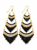 Monaco Noir Chandelier Earrings