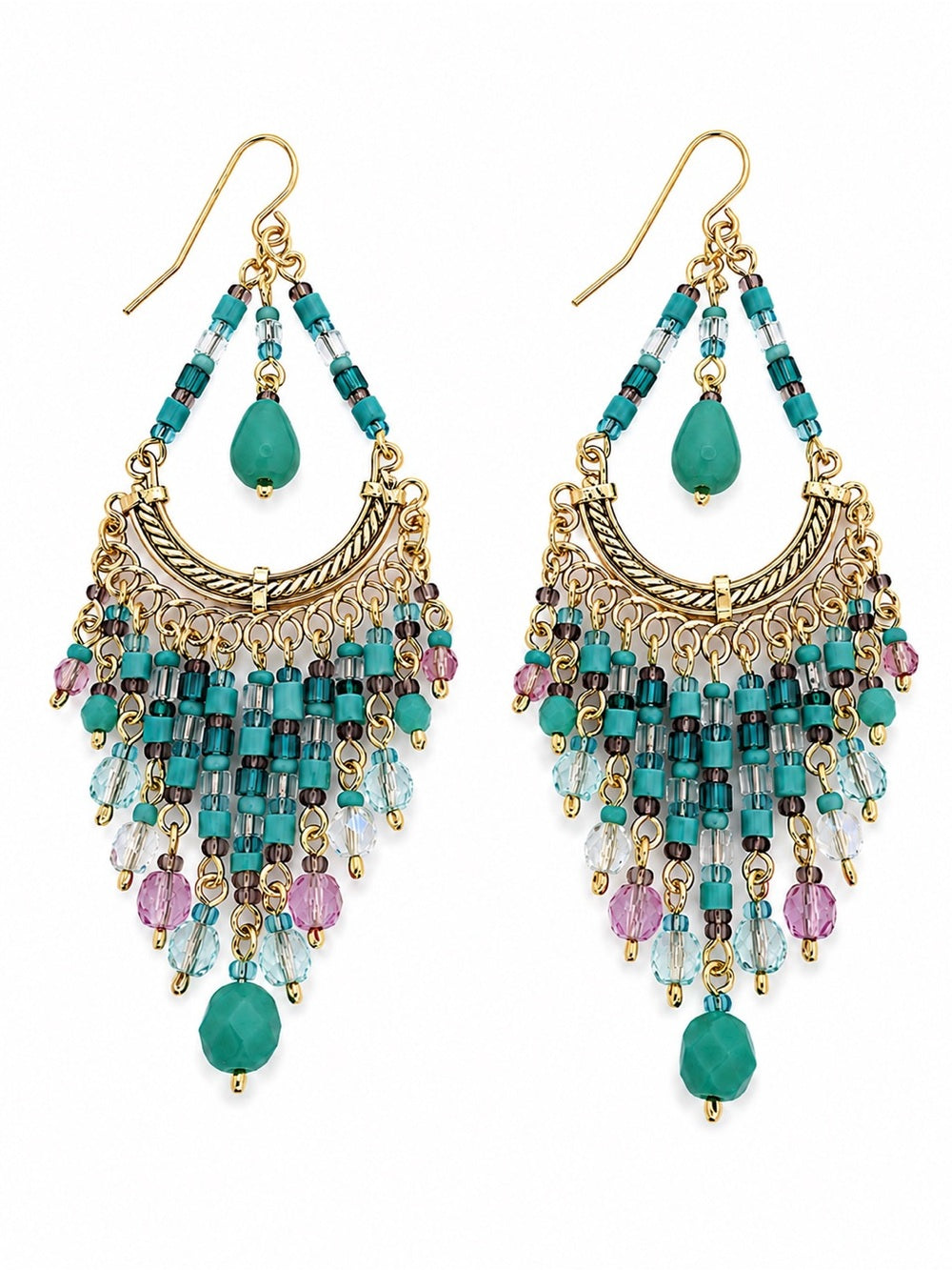 Aqua Lagoon Chandelier Earrings