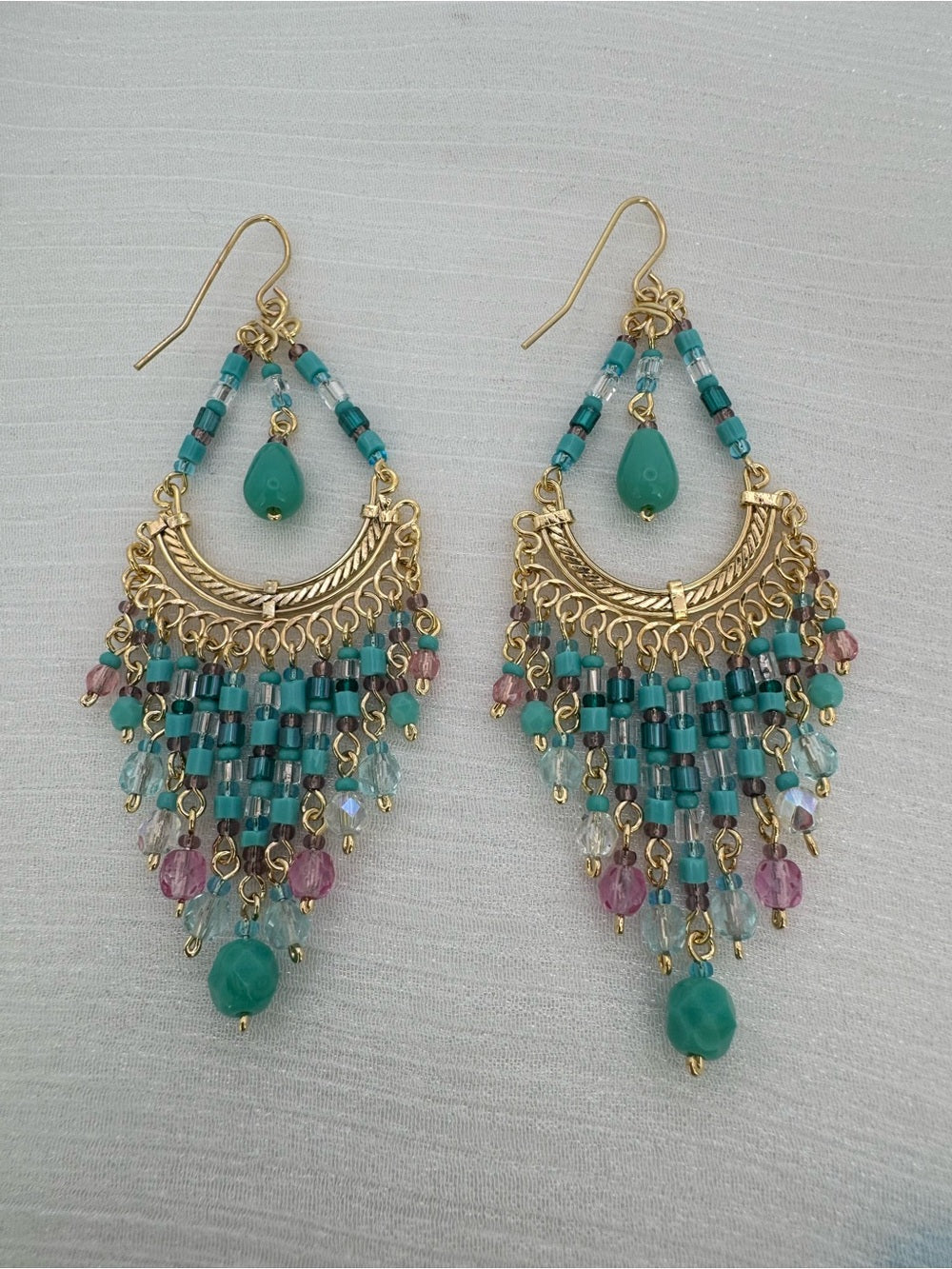 Aqua Lagoon Chandelier Earrings