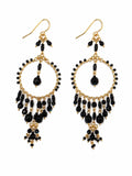 Onyx Tide Chandlier Earrings