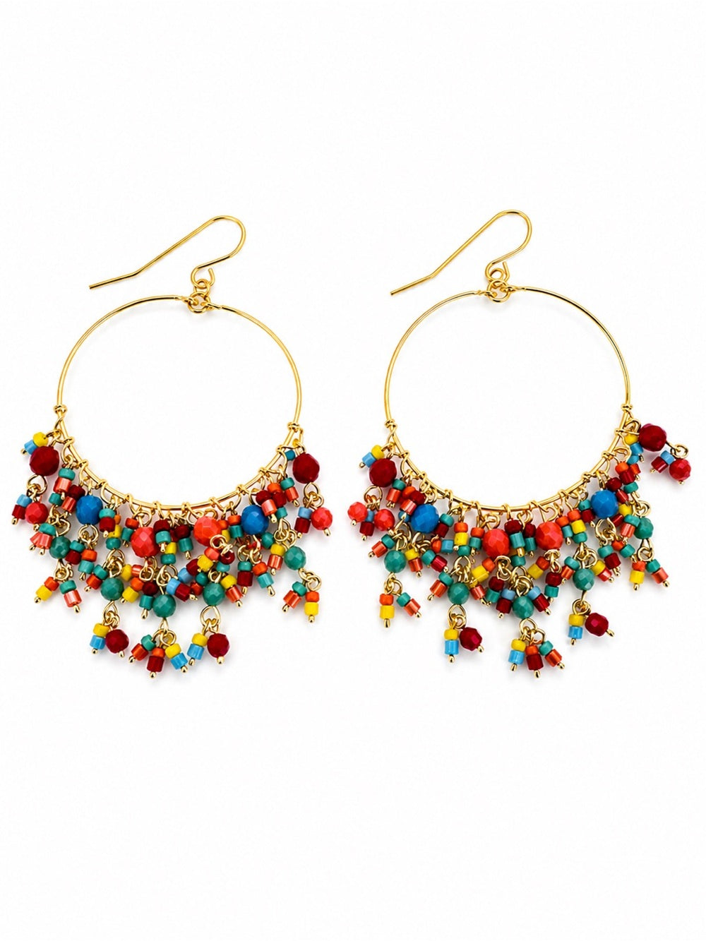 Cabana Fringe Chandelier Earrings
