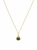 N080 Vesuvianite Gold Necklace