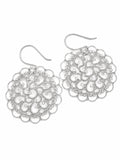 Sterling Silver Paisley Circle Hook Earrings
