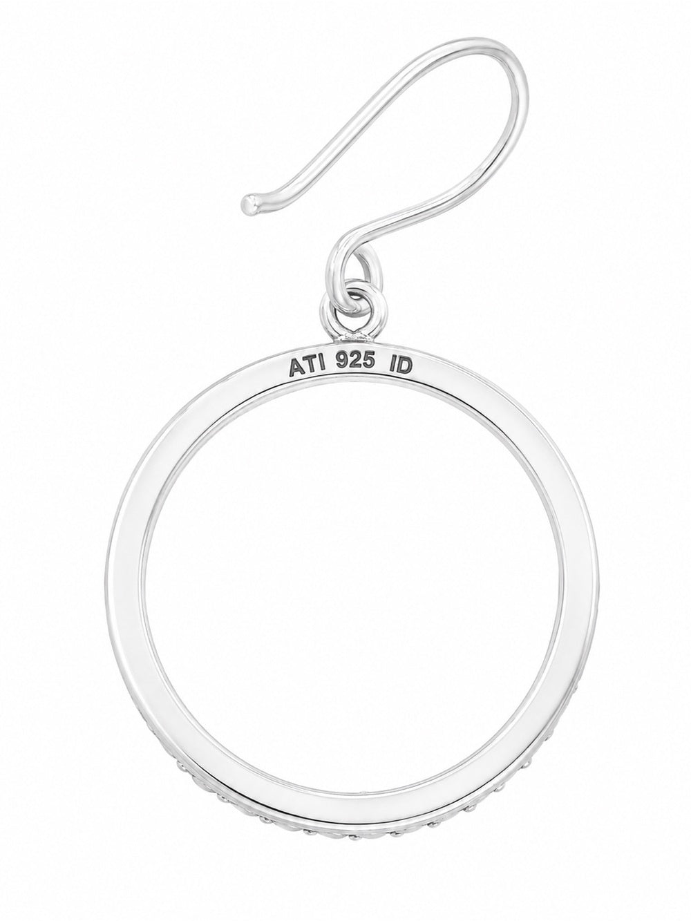 Sterling Silver Small Open Circle Hook Earrings