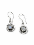 Moonstone Bubble Circle Hook Earrings