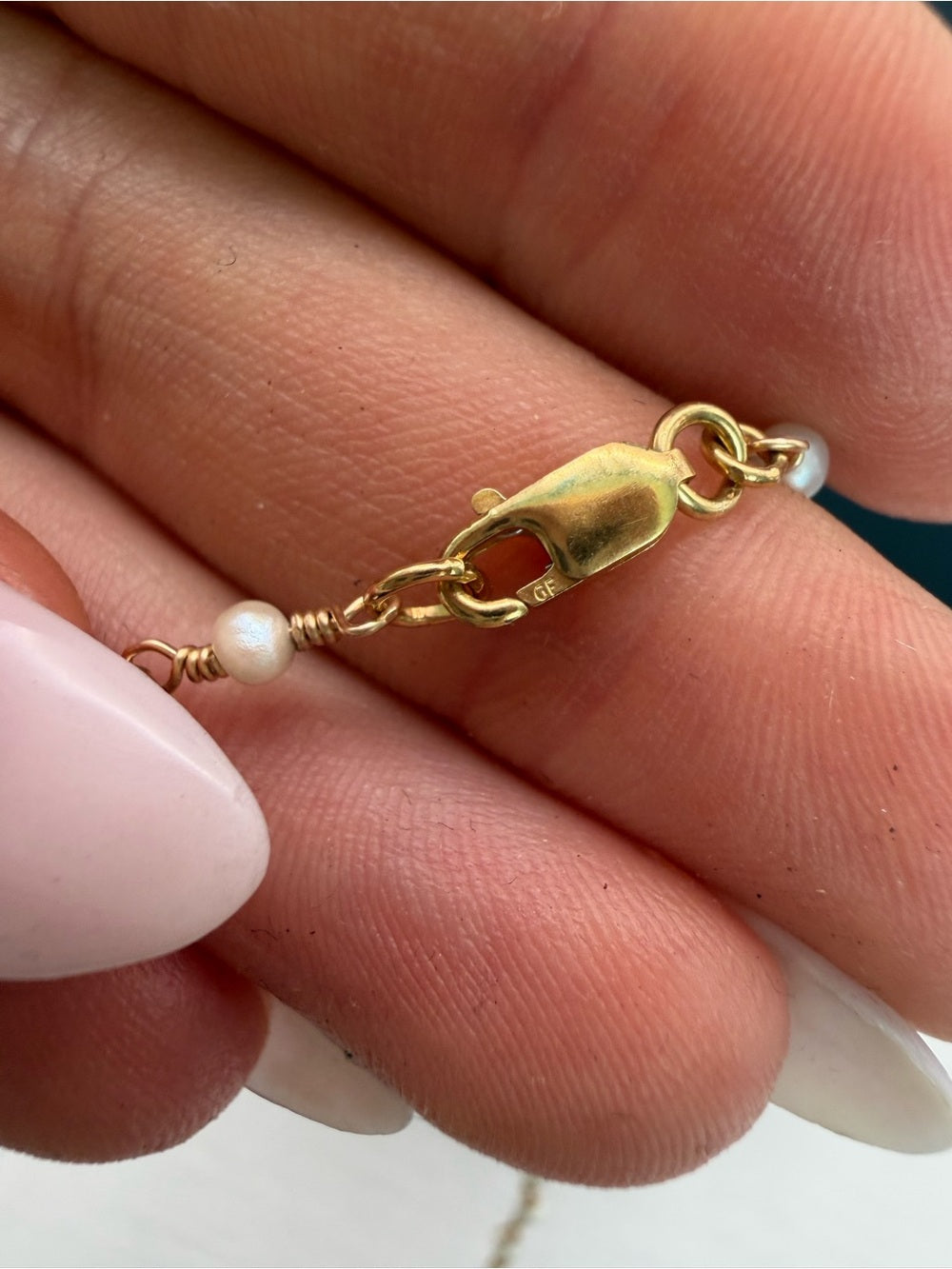 Baby Pearl Gold Filled Necklace