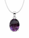 Phantom Amethyst Oval Pendant