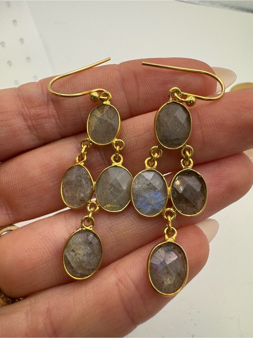 Labradorite Dangle Earrings