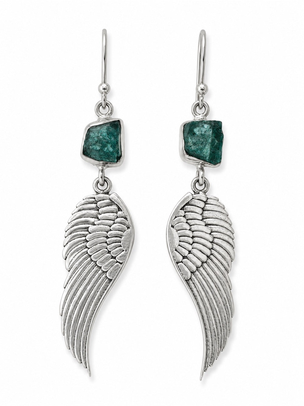 Apatite Winged Dangle Earrings