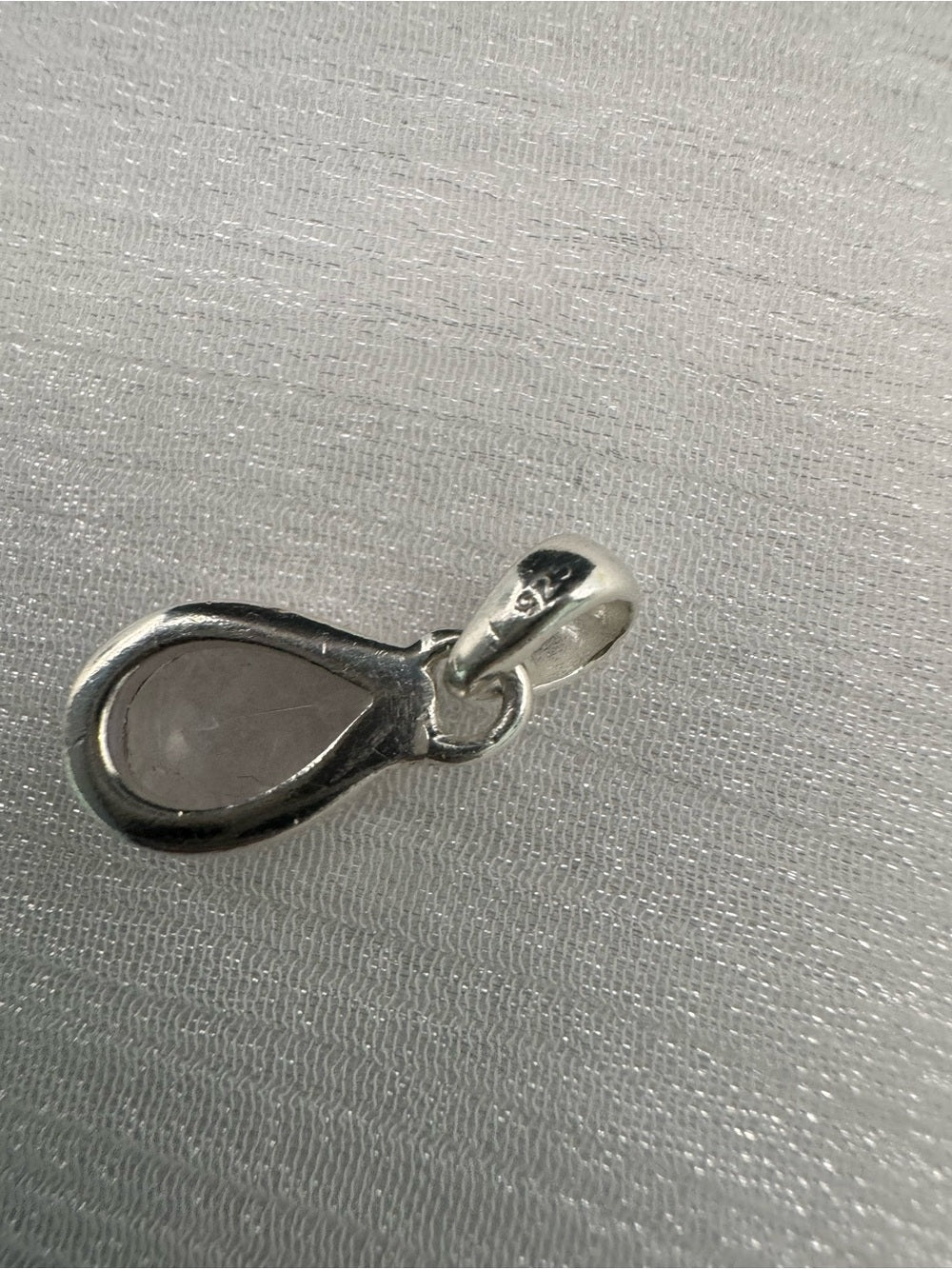 Moonstone Teardrop Pendant (S925)