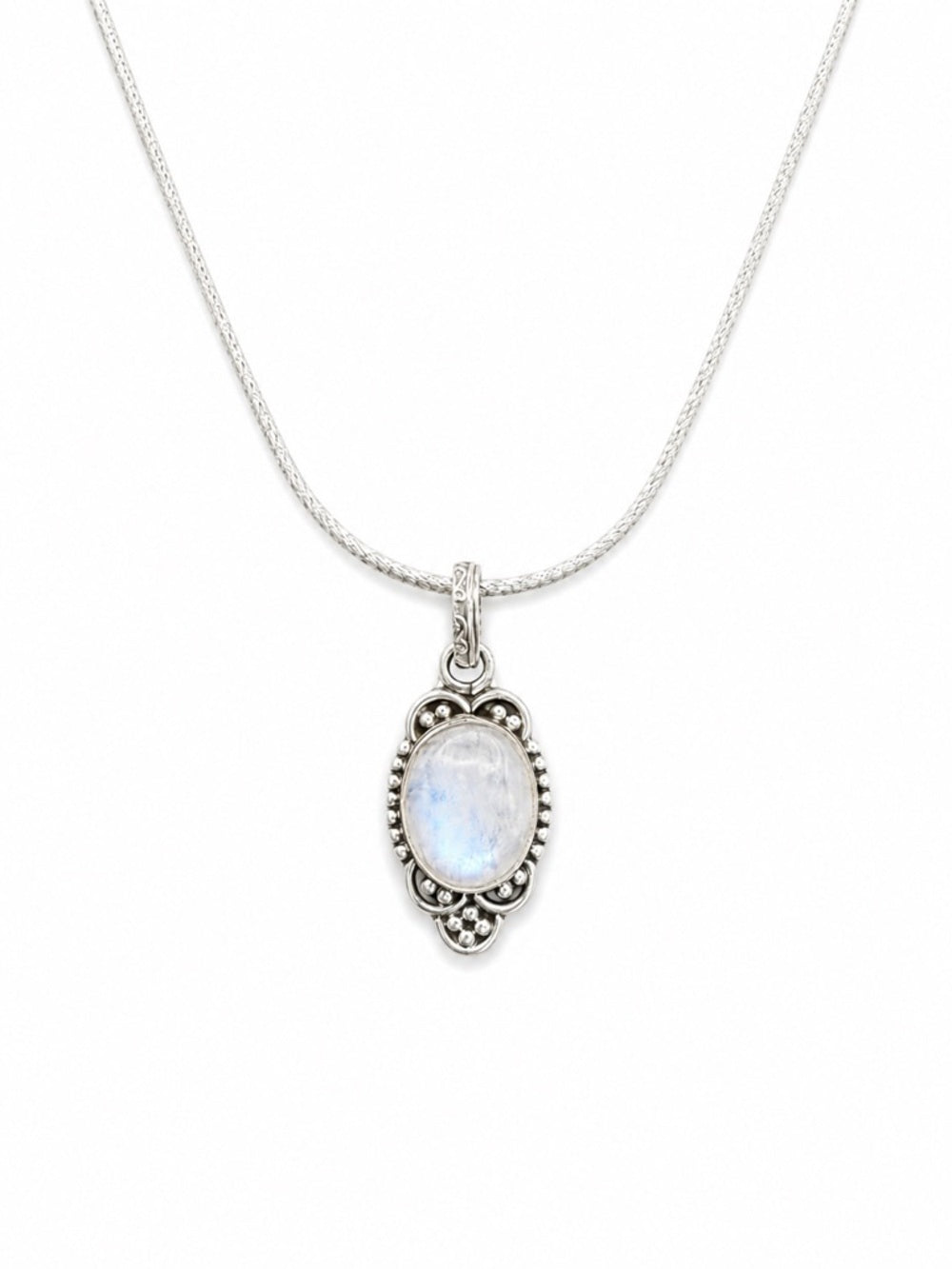 Moonstone Frame Pendant (S925)