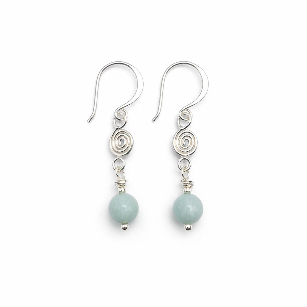 Larimar Swirl Dangle Earrings HK9141