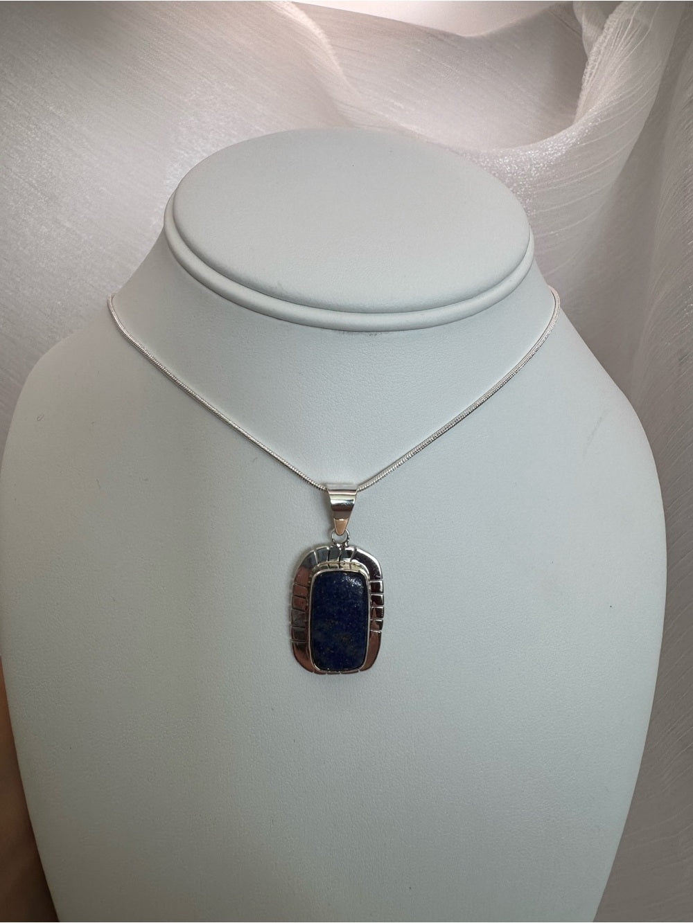 Lapis Sterling Silver Pendant