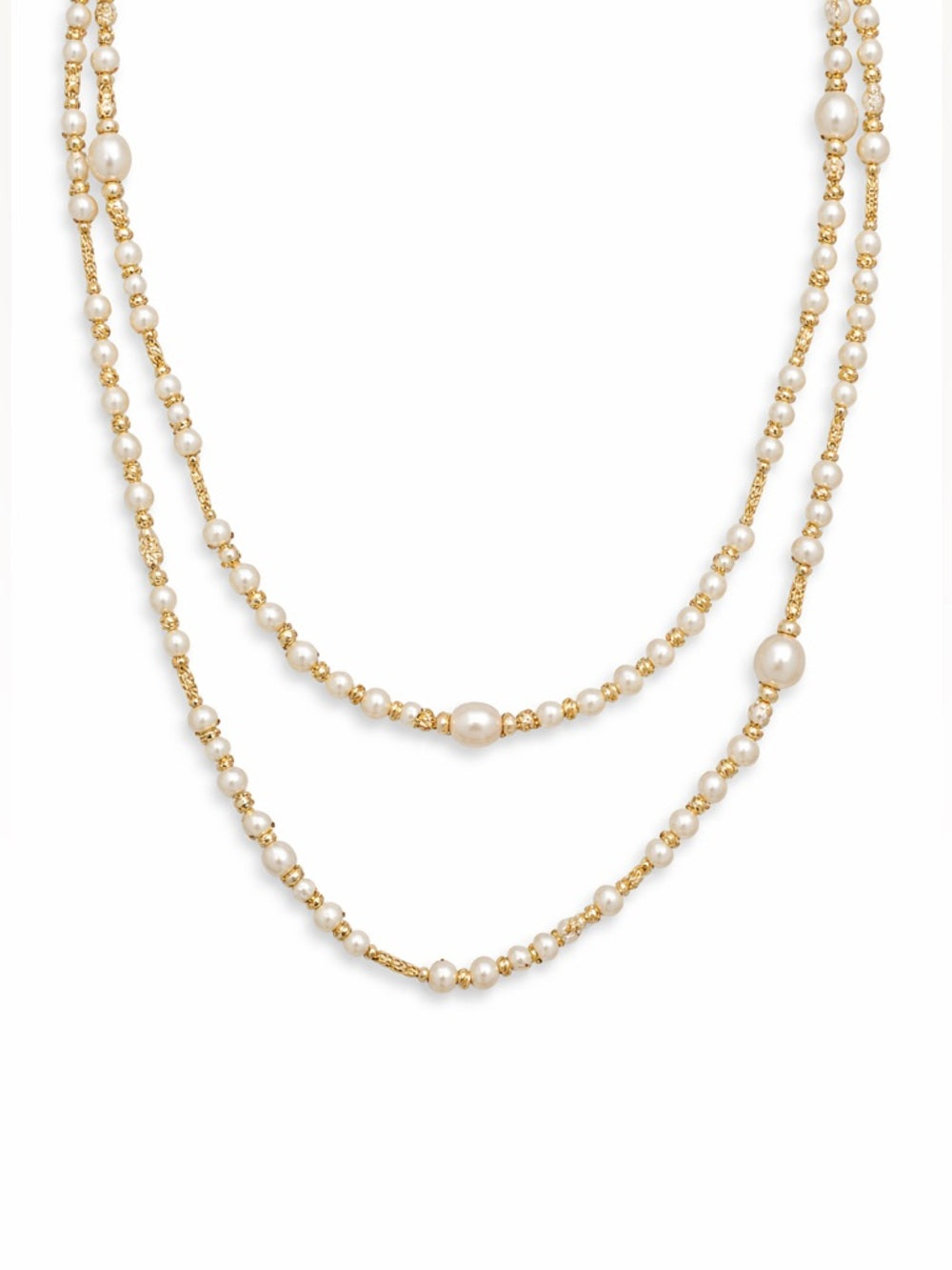 Freshwater Pearl Golden Tide Layered Necklace