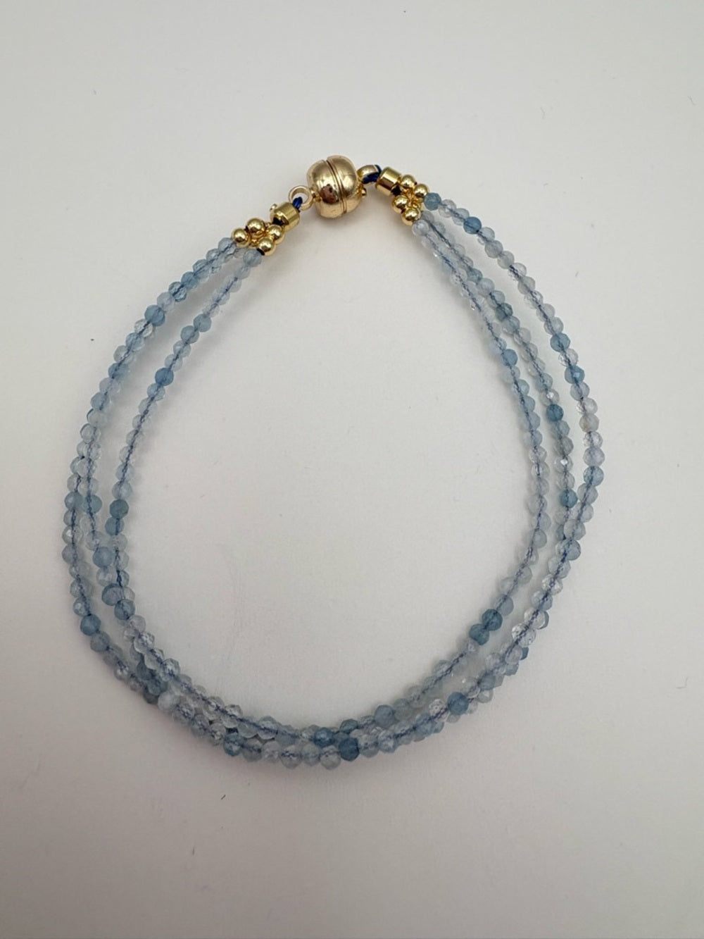 Aquamarine Gemstone Magnetic Bracelet