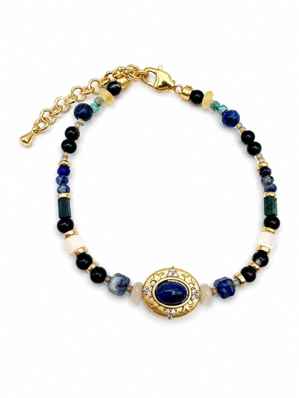 Lapis Mixed Gemstone Bracelet
