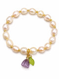 Freshwater Pearl Flower Stretchy Bracelet