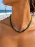 Jade Ombré Gemstone Necklace (2a)