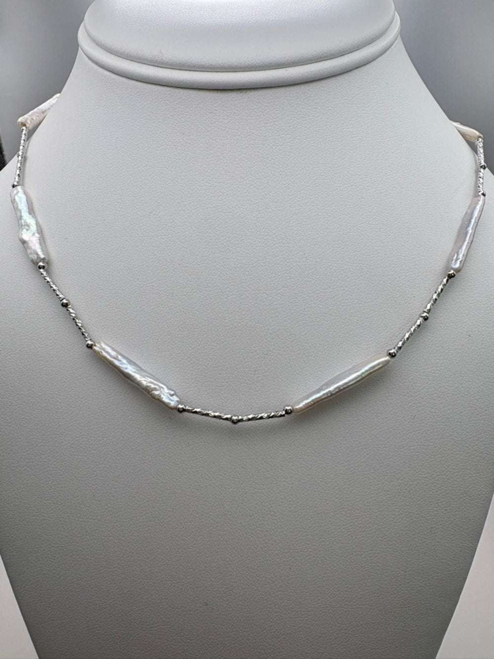 Freshwater Pearl Tide Line Necklace