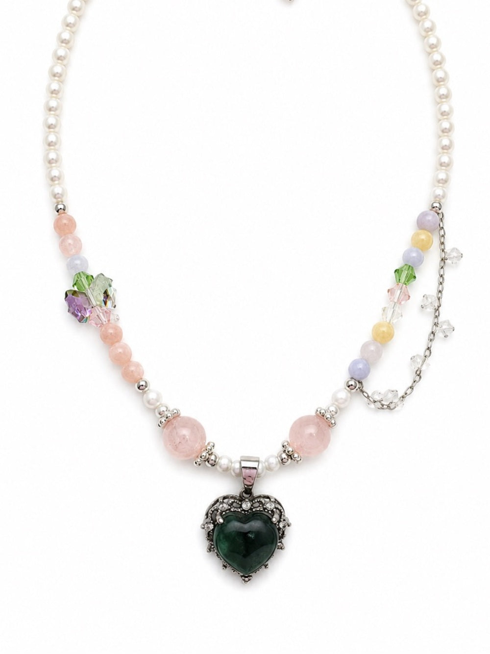 Freshwater Pearl Heart Necklace Style #15A