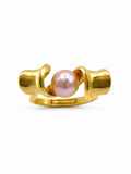 Floating Freshwater Pearl Adjustable Ring
