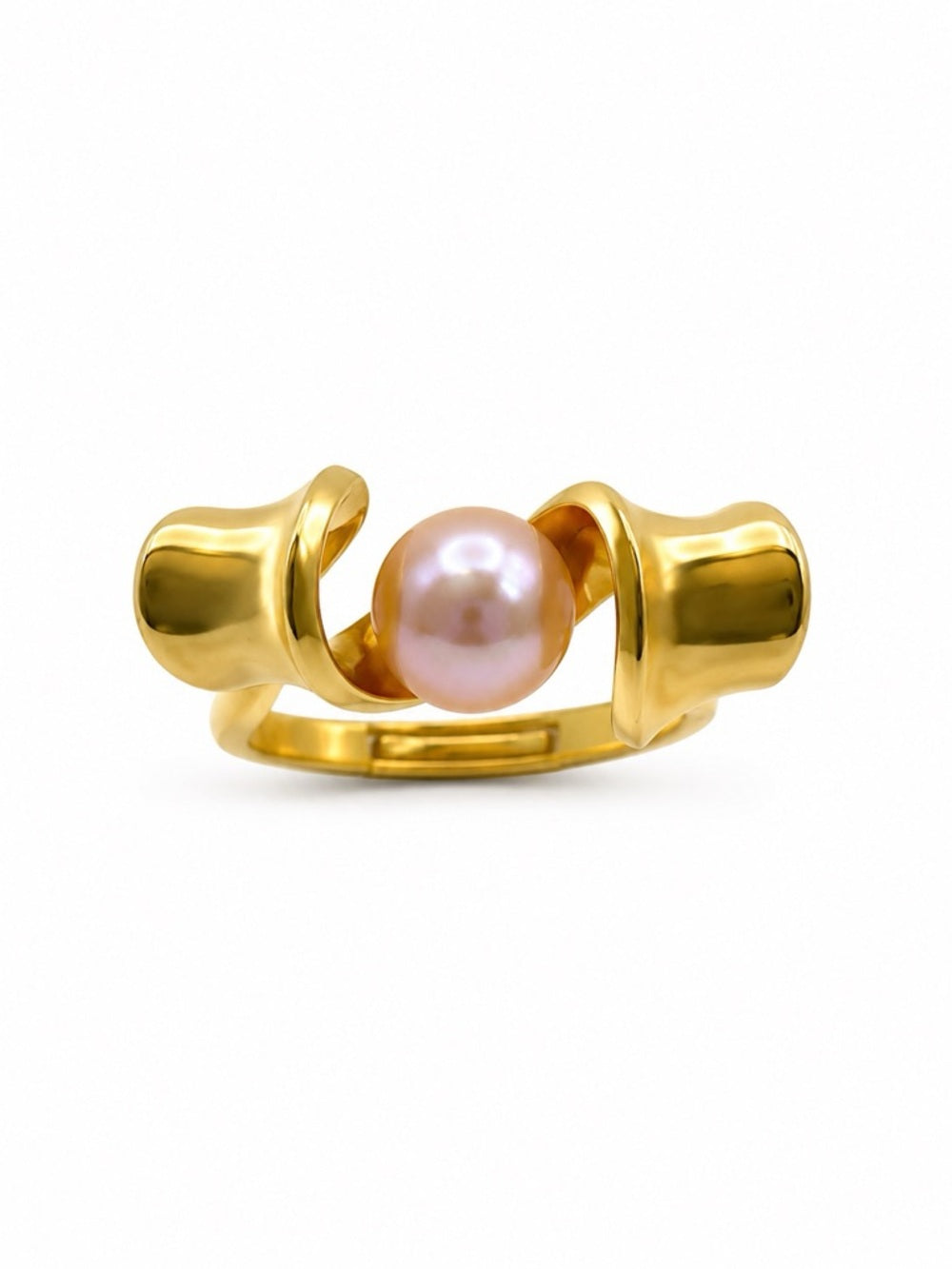 Floating Freshwater Pearl Adjustable Ring