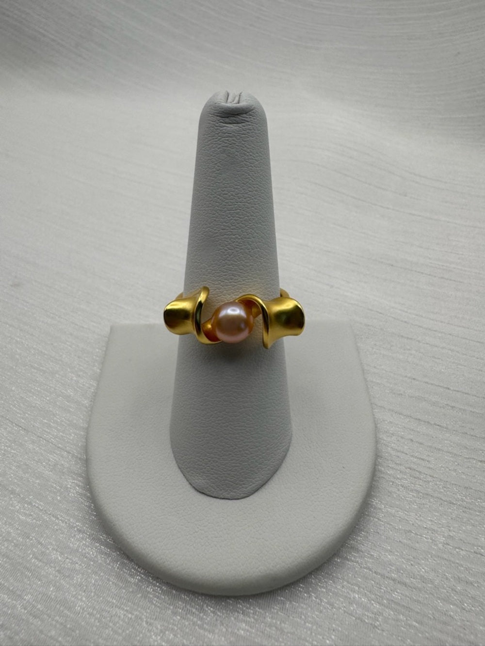 Floating Freshwater Pearl Adjustable Ring
